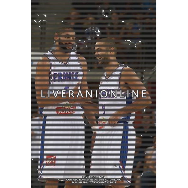 Tony PARKER / Nicolas BATUM - 21.08.2015 - France / Georgie - Match amical Photo : Nolwenn Le Gouic / Icon Sport AG ALDO LIVERANI SAS ONLY ITALY