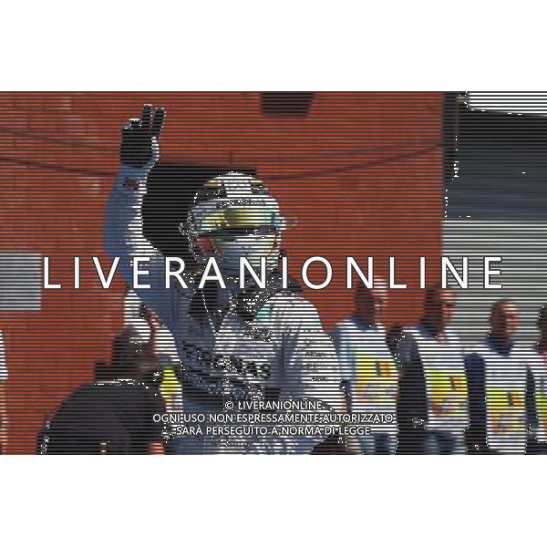 Lewis Hamilton (GBR) Mercedes AMG F1 celebrates his pole position in parc ferme. 22.08.2015. Formula 1 World Championship, Rd 11, Belgian Grand Prix, Spa Francorchamps, Belgium, Qualifying Day. /AGENZIA ALDO LIVERANI SAS - ITALY ONLY - EDITORIAL USE ONLY - Gp F1 Belgio Prove Ufficiali