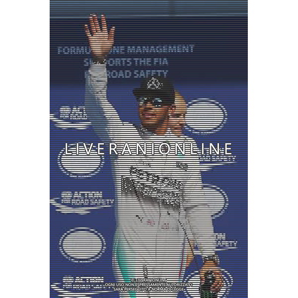Lewis Hamilton (GBR) Mercedes AMG F1 celebrates his pole position in parc ferme. 22.08.2015. Formula 1 World Championship, Rd 11, Belgian Grand Prix, Spa Francorchamps, Belgium, Qualifying Day. /AGENZIA ALDO LIVERANI SAS - ITALY ONLY - EDITORIAL USE ONLY - Gp F1 Belgio Prove Ufficiali