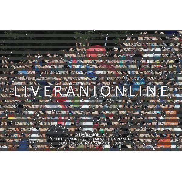 Fans. 22.08.2015. Formula 1 World Championship, Rd 11, Belgian Grand Prix, Spa Francorchamps, Belgium, Qualifying Day. /AGENZIA ALDO LIVERANI SAS - ITALY ONLY - EDITORIAL USE ONLY - Gp F1 Belgio Prove Ufficiali