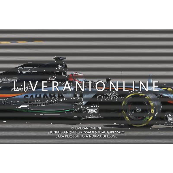 Nico Hulkenberg (GER) Sahara Force India F1 VJM08. 22.08.2015. Formula 1 World Championship, Rd 11, Belgian Grand Prix, Spa Francorchamps, Belgium, Qualifying Day. /AGENZIA ALDO LIVERANI SAS - ITALY ONLY - EDITORIAL USE ONLY - Gp F1 Belgio Prove Ufficiali