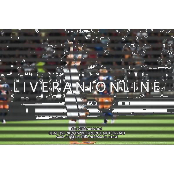 Joie Thiago Silva - 21.08.2015 - Montpellier / Paris Saint Germain - 3e journee Ligue 1 Photo : Alexandre Dimou / Icon Sport AG ALDO LIVERANI SAS ONLY ITALY