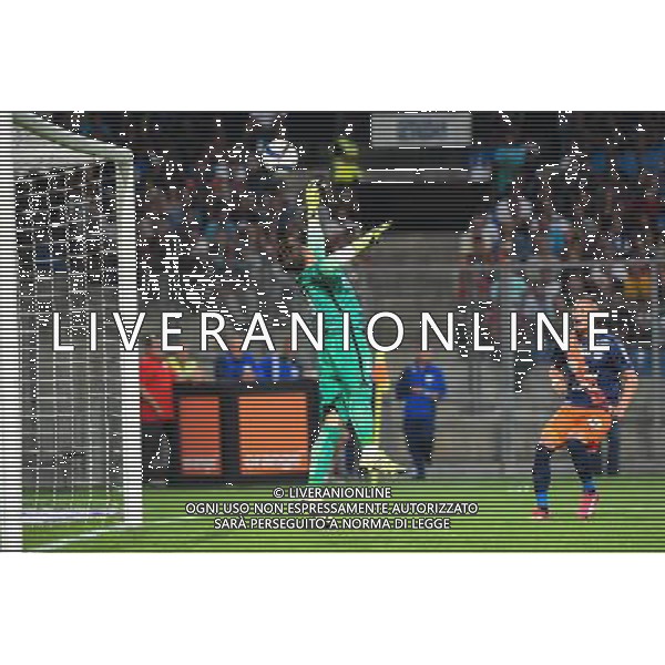 Kevin Trapp - 21.08.2015 - Montpellier / Paris Saint Germain - 3e journee Ligue 1 Photo : Alexandre Dimou / Icon Sport AG ALDO LIVERANI SAS ONLY ITALY