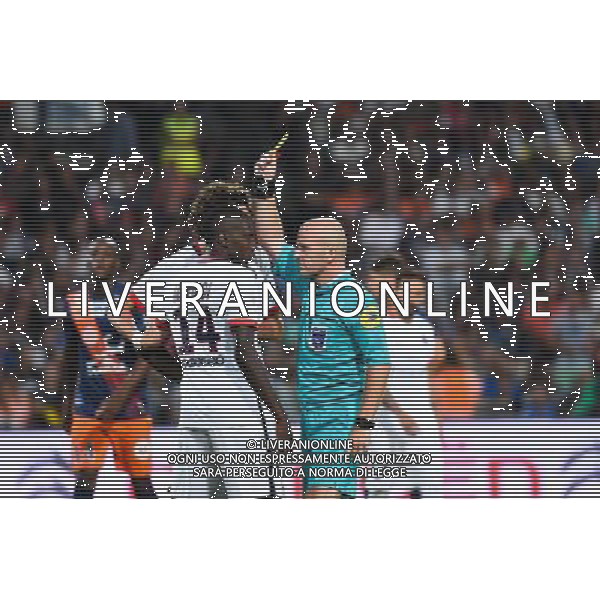 Blaise Matuidi / Sebastien Moreira - 21.08.2015 - Montpellier / Paris Saint Germain - 3e journee Ligue 1 Photo : Alexandre Dimou / Icon Sport AG ALDO LIVERANI SAS ONLY ITALY