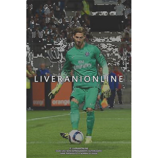 Kevin Trapp - 21.08.2015 - Montpellier / Paris Saint Germain - 3e journee Ligue 1 Photo : Alexandre Dimou / Icon Sport AG ALDO LIVERANI SAS ONLY ITALY