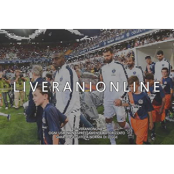 Blaise Matuidi / Thiago Motta - 21.08.2015 - Montpellier / Paris Saint Germain - 3e journee Ligue 1 Photo : Alexandre Dimou / Icon Sport AG ALDO LIVERANI SAS ONLY ITALY