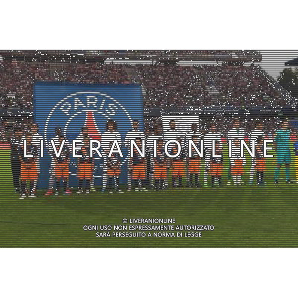 Equipe Paris - 21.08.2015 - Montpellier / Paris Saint Germain - 3e journee Ligue 1 Photo : Alexandre Dimou / Icon Sport AG ALDO LIVERANI SAS ONLY ITALY