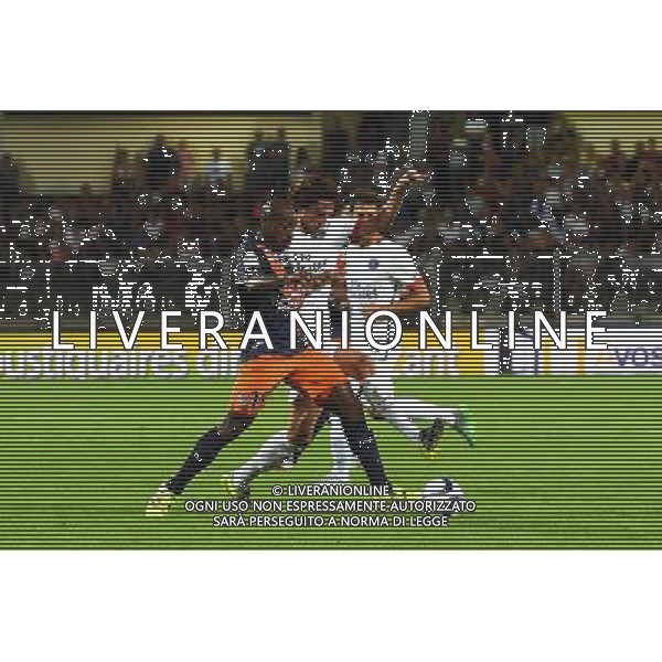 Souleymane Camara / Adrien Rabiot - 21.08.2015 - Montpellier / Paris Saint Germain - 3e journee Ligue 1 Photo : Alexandre Dimou / Icon Sport AG ALDO LIVERANI SAS ONLY ITALY