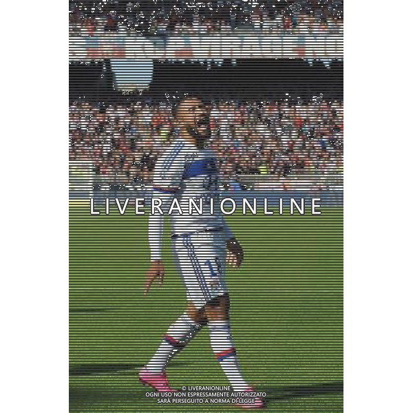 Joie Nabil FEKIR - 22.08.2015 - Lyon / Rennes - 3eme journee de Ligue 1 Photo : Jean Paul Thomas / Icon Sport AG ALDO LIVERANI SAS ONLY ITALY