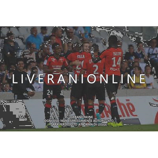 Joie Pedro HENRIQUE - 22.08.2015 - Lyon / Rennes - 3eme journee de Ligue 1 Photo : Jean Paul Thomas / Icon Sport AG ALDO LIVERANI SAS ONLY ITALY