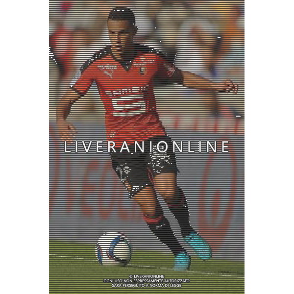 Mehdi ZEFFANE - 22.08.2015 - Lyon / Rennes - 3eme journee de Ligue 1 Photo : Jean Paul Thomas / Icon Sport AG ALDO LIVERANI SAS ONLY ITALY