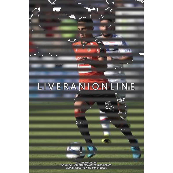 Mehdi ZEFFANE - 22.08.2015 - Lyon / Rennes - 3eme journee de Ligue 1 Photo : Jean Paul Thomas / Icon Sport AG ALDO LIVERANI SAS ONLY ITALY