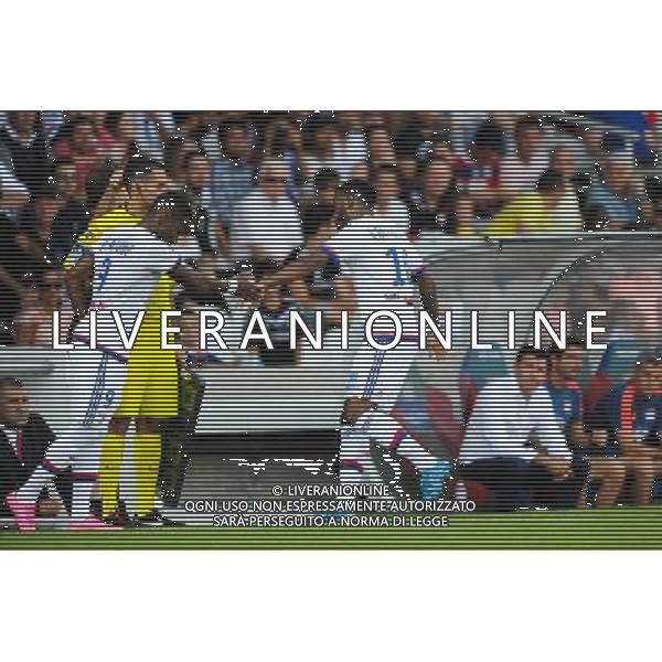 Claudio BEAUVUE / Alexandre LACAZETTE / Hubert FOURNIER - 22.08.2015 - Lyon / Rennes - 3eme journee de Ligue 1 Photo : Jean Paul Thomas / Icon Sport AG ALDO LIVERANI SAS ONLY ITALY