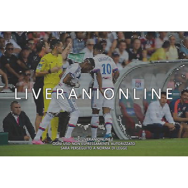 Claudio BEAUVUE / Alexandre LACAZETTE / Hubert FOURNIER - 22.08.2015 - Lyon / Rennes - 3eme journee de Ligue 1 Photo : Jean Paul Thomas / Icon Sport AG ALDO LIVERANI SAS ONLY ITALY