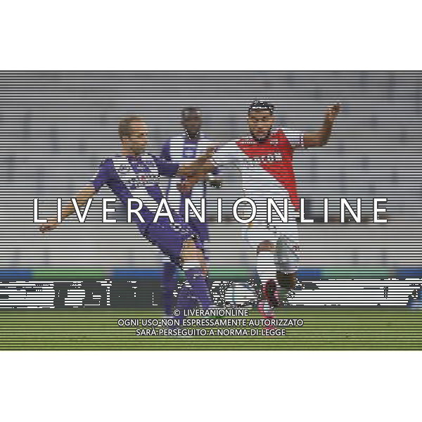Fares Bahlouli / Etienne Didot - 22.08.2015 - Toulouse / Monaco - 3eme journee de Ligue 1 Photo : Manuel Blondeau / Icon Sport AG ALDO LIVERANI SAS ONLY ITALY