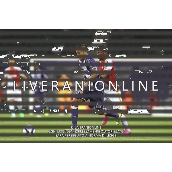Oscar Trejo / Almany Toure - 22.08.2015 - Toulouse / Monaco - 3eme journee de Ligue 1 Photo : Manuel Blondeau / Icon Sport AG ALDO LIVERANI SAS ONLY ITALY