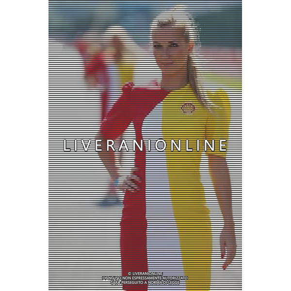 Grid girl. 23.08.2015. Formula 1 World Championship, Rd 13, Belgian Grand Prix, Spa Francorchamps, Belgium, Race Day. /AGENZIA ALDO LIVERANI SAS - ITALY ONLY - EDITORIAL USE ONLY - Gp F1 Belgio Gara
