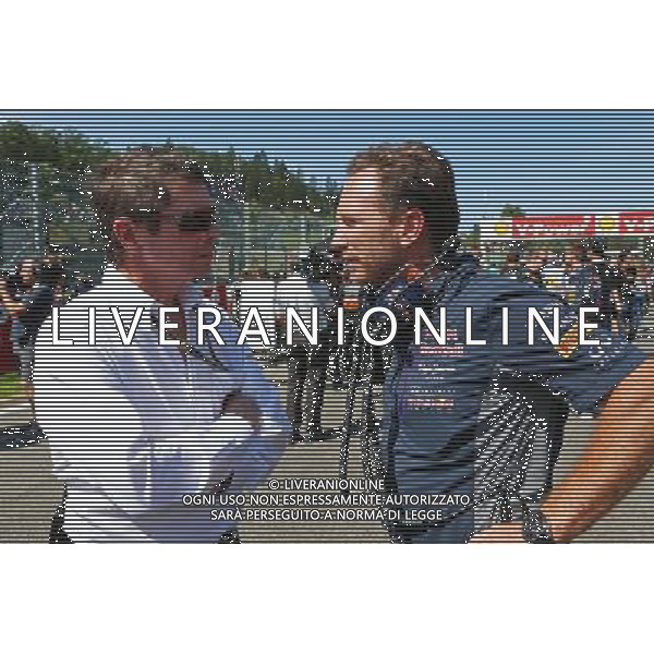 Christian Horner (GBR) Red Bull Racing Team Principal (Right) on the grid. 23.08.2015. Formula 1 World Championship, Rd 13, Belgian Grand Prix, Spa Francorchamps, Belgium, Race Day. /AGENZIA ALDO LIVERANI SAS - ITALY ONLY - EDITORIAL USE ONLY - Gp F1 Belgio Gara