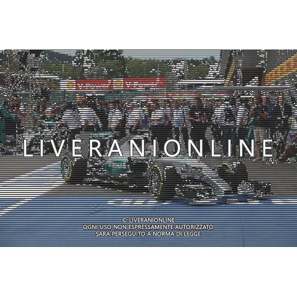 1st place Lewis Hamilton (GBR) Mercedes AMG F1 and 2nd place Nico Rosberg (GER) Mercedes AMG F1 W06. 23.08.2015. Formula 1 World Championship, Rd 13, Belgian Grand Prix, Spa Francorchamps, Belgium, Race Day. AG ALDO LIVERANI SAS ONLY ITALY