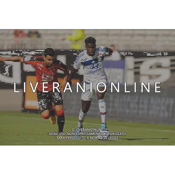 Benjamin ANDRE / Samuel UMTITI - 22.08.2015 - Lyon / Rennes - 3eme journee de Ligue 1 Photo : Jean Paul Thomas / Icon Sport /AGENZIA ALDO LIVERANI SAS - ITALY ONLY - EDITORIAL USE ONLY -
