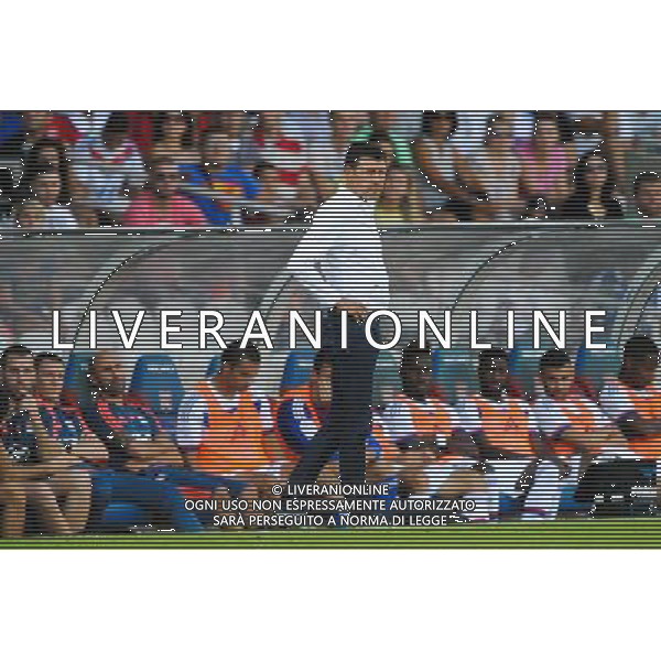 Hubert FOURNIER - 22.08.2015 - Lyon / Rennes - 3eme journee de Ligue 1 Photo : Jean Paul Thomas / Icon Sport /AGENZIA ALDO LIVERANI SAS - ITALY ONLY - EDITORIAL USE ONLY -