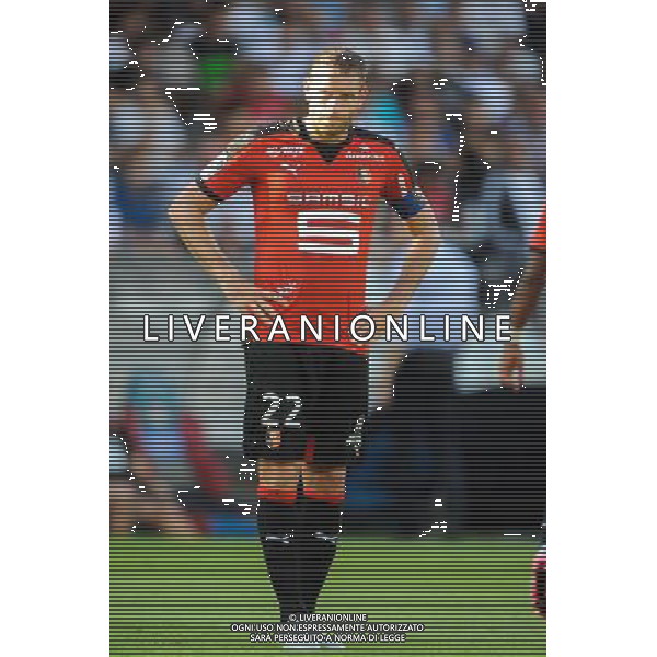 Sylvain ARMAND - 22.08.2015 - Lyon / Rennes - 3eme journee de Ligue 1 Photo : Jean Paul Thomas / Icon Sport /AGENZIA ALDO LIVERANI SAS - ITALY ONLY - EDITORIAL USE ONLY -
