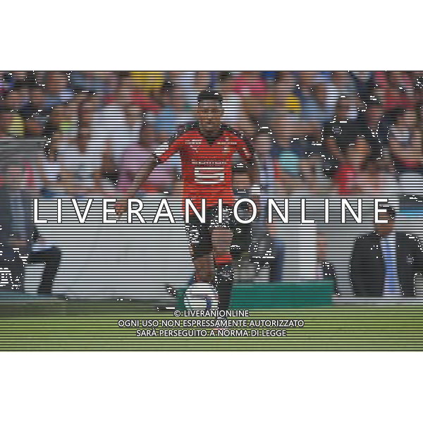Steven MOREIRA - 22.08.2015 - Lyon / Rennes - 3eme journee de Ligue 1 Photo : Jean Paul Thomas / Icon Sport /AGENZIA ALDO LIVERANI SAS - ITALY ONLY - EDITORIAL USE ONLY -