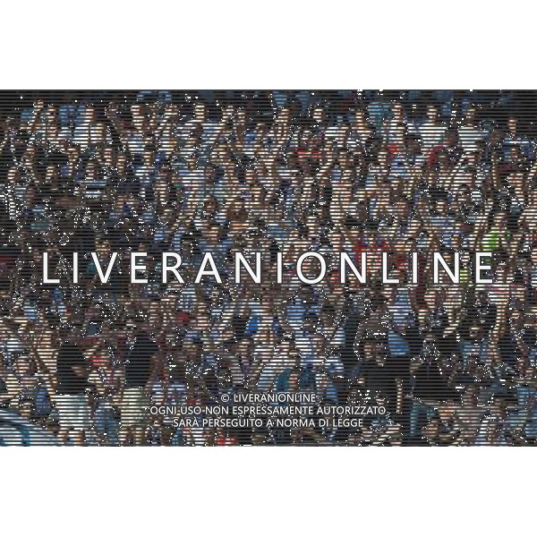 Supporters Lyon - 22.08.2015 - Lyon / Rennes - 3eme journee de Ligue 1 Photo : Jean Paul Thomas / Icon Sport /AGENZIA ALDO LIVERANI SAS - ITALY ONLY - EDITORIAL USE ONLY -