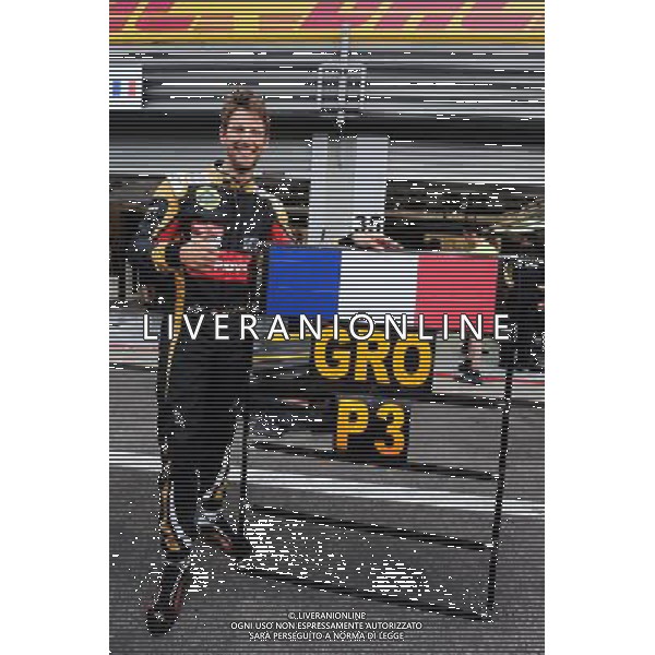 Romain Grosjean (FRA) Lotus F1 Team celebrates his third position with the team. 23.08.2015. Formula 1 World Championship, Rd 13, Belgian Grand Prix, Spa Francorchamps, Belgium, Race Day. AG ALDO LIVERANI SAS ONLY ITALY