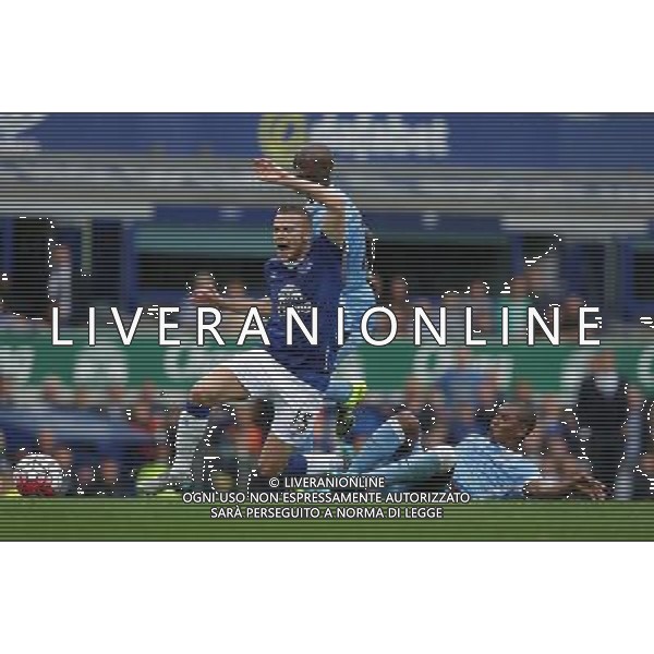 Everton\'s Tom Cleverley is fouled by Manchester City\'s Fernandinho Photographer Stephen White/CameraSport Football - Barclays Premiership - Everton v Manchester City - Sunday 23rd August 2015 - Goodison Park - Liverpool © CameraSport - 43 Linden Ave. Countesthorpe. Leicester. England. LE8 5PG - Tel: +44 (0) 116 277 4147 - admin@camerasport.com - www.camerasport.com AG ALDO LIVERANI SAS ONLY ITALY
