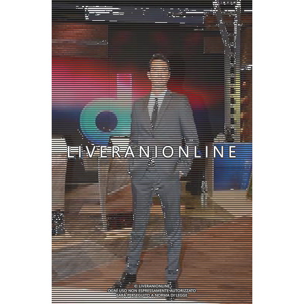 \'La Domenica Sportiva\' Trasmissione Televisiva Milano 23 agosto 2015 nella foto il conduttore Alessandro Antinelli ©Gazzaniga/AGENZIA ALDO LIVERANI SAS
