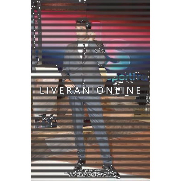 \'La Domenica Sportiva\' Trasmissione Televisiva Milano 23 agosto 2015 nella foto il conduttore Alessandro Antinelli ©Gazzaniga/AGENZIA ALDO LIVERANI SAS