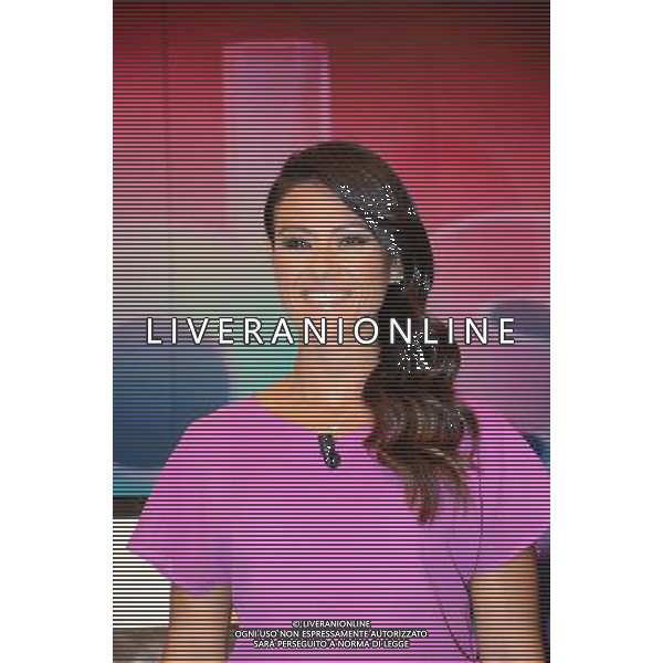 \'La Domenica Sportiva\' Trasmissione Televisiva Milano 23 agosto 2015 nella foto la nuova conduttrice Giusy Versace ©Gazzaniga/AGENZIA ALDO LIVERANI SAS