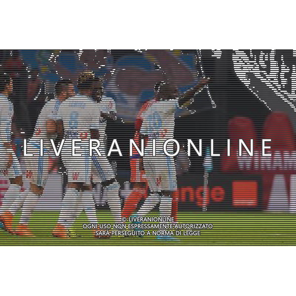 Joie Lassana DIARRA - 23.08.2015 - Marseille / Troyes - 3eme journee de Ligue 1 Photo : Gaston Petrelli / Icon Sport AG ALDO LIVERANI SAS ONLY ITALY