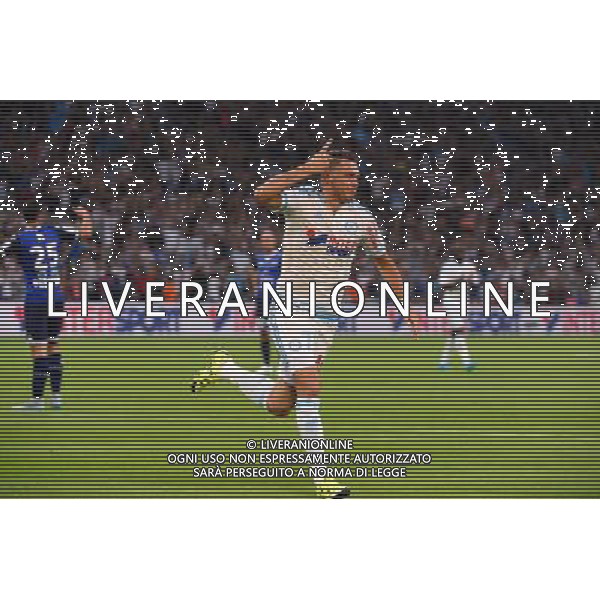 Joie Lucas OCAMPOS - 23.08.2015 - Marseille / Troyes - 3eme journee de Ligue 1 Photo : Gaston Petrelli / Icon Sport AG ALDO LIVERANI SAS ONLY ITALY