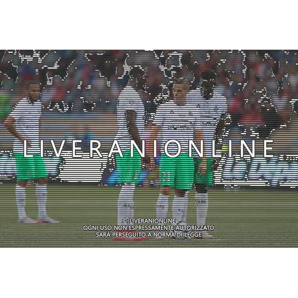 Florentin POGBA / Romain HAMOUMA / Moustapha SALL - 23.08.2015 - Lorient / Saint Etienne - 3eme journee de Ligue 1 Photo : Vincent Michel / Icon Sport AG ALDO LIVERANI SAS ONLY ITALY