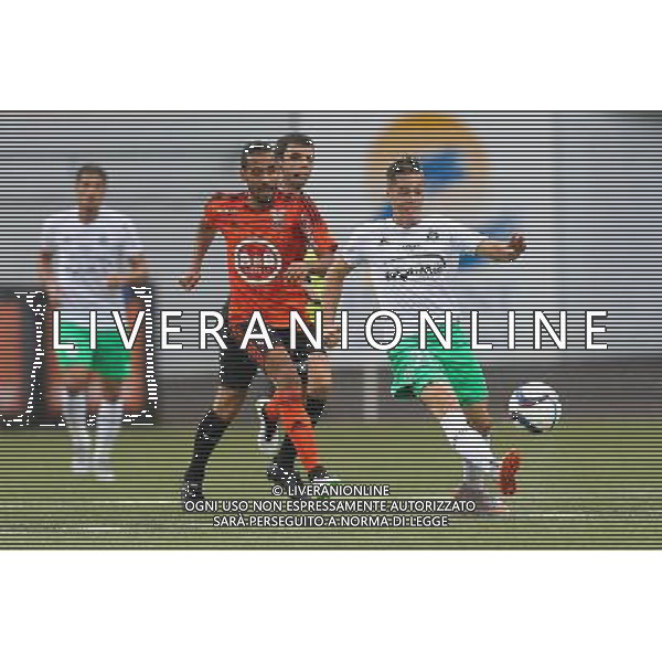 Romain HAMOUMA / Walid MESLOUB - 23.08.2015 - Lorient / Saint Etienne - 3eme journee de Ligue 1 Photo : Vincent Michel / Icon Sport AG ALDO LIVERANI SAS ONLY ITALY