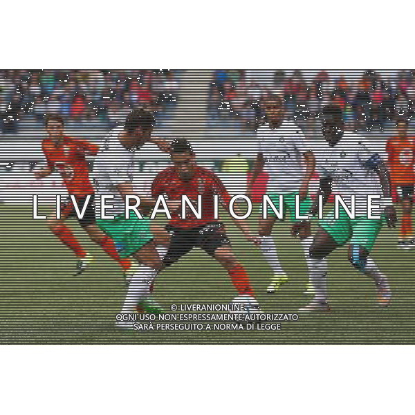Raphael GUERREIRO / Jeremy CLEMENT - 23.08.2015 - Lorient / Saint Etienne - 3eme journee de Ligue 1 Photo : Vincent Michel / Icon Sport AG ALDO LIVERANI SAS ONLY ITALY