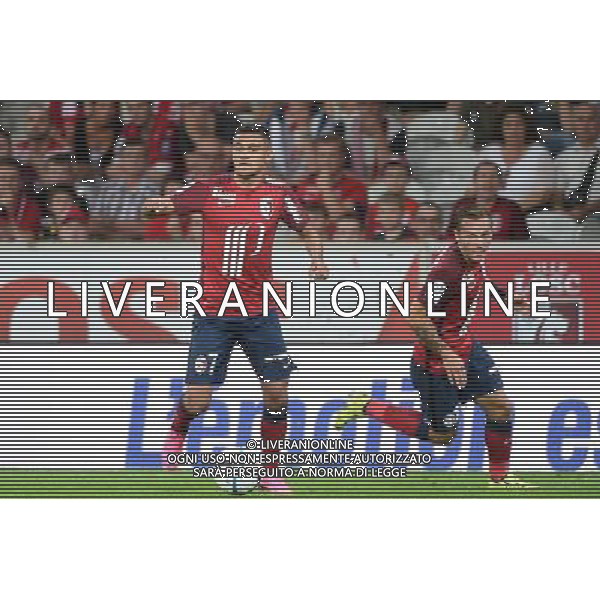 Sofiane BOUFAL / Eric BAUTHEAC - 23.08.2015 - Lille / Bordeaux - 3eme journee Ligue 1 Photo : Nolwenn Le Gouic / Icon Sport