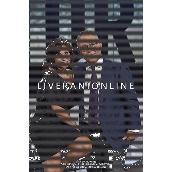 Roma - 24/08/2015 - Studi Rai Saxa Rubra -Trasmissione TV \' Il Processo del Lunedi\' \' - nella foto: Enrico Varriale e Giovanna Carollo / Ph. Fabrizio Corradetti - Ag. Aldo Liverani sas