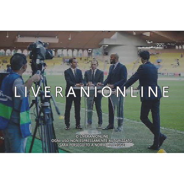 Illustration Plateau Bein Sport - Jerome Rothen / Jean Pierre Papin / Jean Alain Boumsong / Alexandre Ruiz - 25.08.2015 - Monaco / Valence - Barrage retour - Champions League Photo : Haouzi / Icon Sport AG ALDO LIVERANI SAS ONLY ITALY