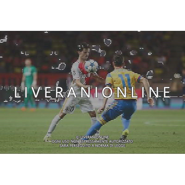 Bernardo Silva / Pablo Piatti - 25.08.2015 - Monaco / Valence - Barrage retour - Champions League Photo : Haouzi / Icon Sport AG ALDO LIVERANI SAS ONLY ITALY