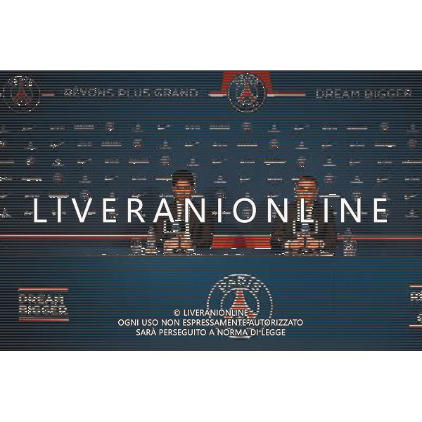 Layvin KURZAWA / Nasser AL KHELAIFI- 28.08.2015 - Nouveau joueur PSG Photo : Nolwenn Le Gouic / Icon Sport AG ALDO LIVERANI SAS ONLY ITALY