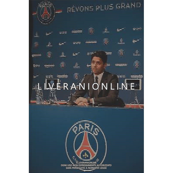 Nasser AL KHELAIFI- 28.08.2015 - Nouveau joueur PSG Photo : Nolwenn Le Gouic / Icon Sport AG ALDO LIVERANI SAS ONLY ITALY