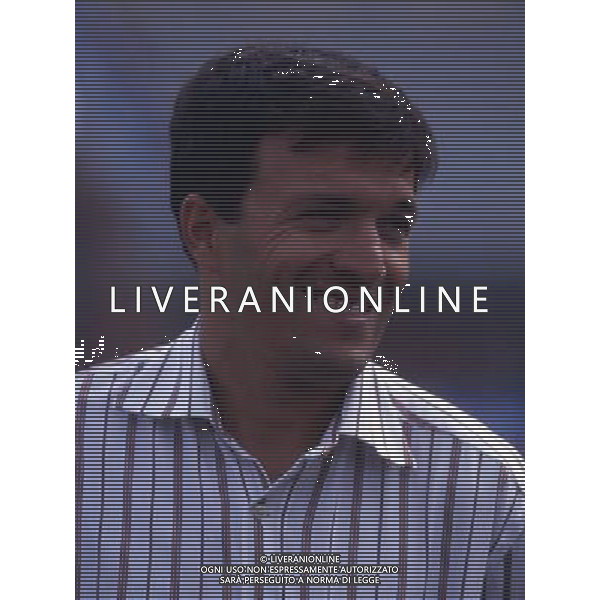 RETROSPETTIVA FAUSTO PARI CALCIATORE NELLA FOTO FAUSTO PARI CON LA MAGLIA DEL PIACENZA AG ALDO LIVERANI SAS