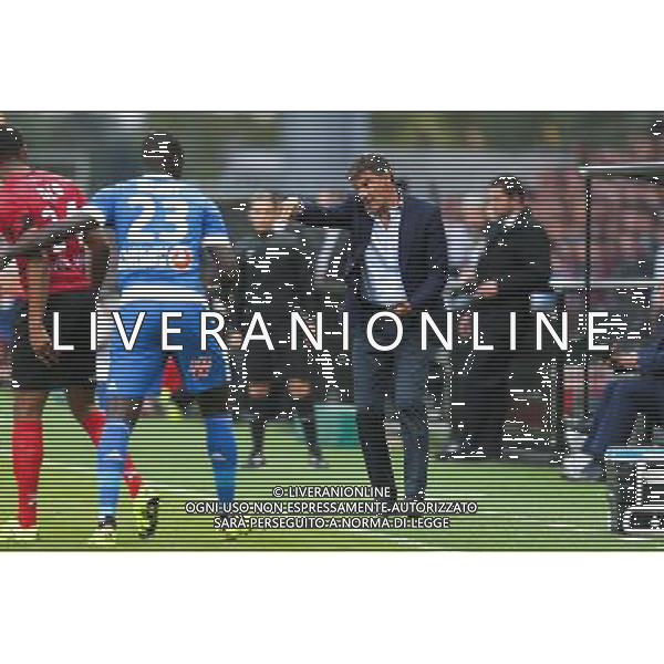 MICHEL - 28.08.2015 - Guingamp / Marseille - 4eme journee de Ligue 1 Photo : Vincent Michel / Icon Sport AG ALDO LIVERANI SAS ONLY ITALY