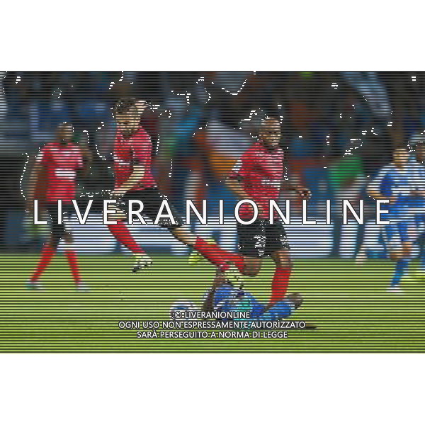 Nicolas BENEZET / Jimmy BRIAND / Lassant DIARRA - 28.08.2015 - Guingamp / Marseille - 4eme journee de Ligue 1 Photo : Vincent Michel / Icon Sport AG ALDO LIVERANI SAS ONLY ITALY