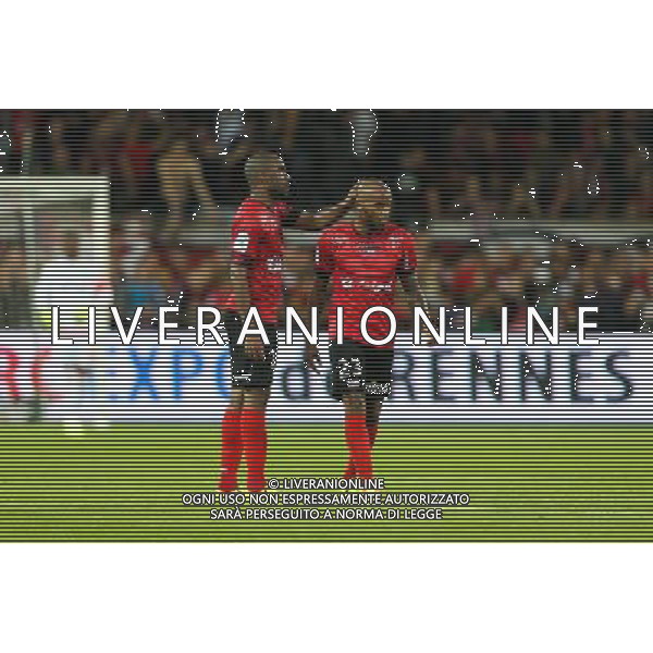 Joie Guingamp - Sloan PRIVAT / Jimmy BRIAND - 28.08.2015 - Guingamp / Marseille - 4eme journee de Ligue 1 Photo : Vincent Michel / Icon Sport AG ALDO LIVERANI SAS ONLY ITALY