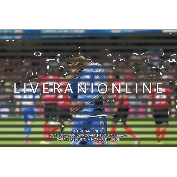 Deception Michy BATSHUAYI - 28.08.2015 - Guingamp / Marseille - 4eme journee de Ligue 1 Photo : Vincent Michel / Icon Sport AG ALDO LIVERANI SAS ONLY ITALY