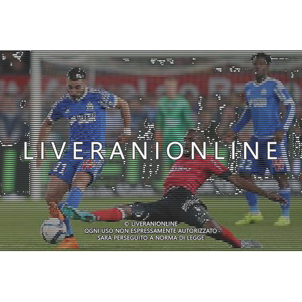 Romain ALESSANDRINI / Moustapha Elhadji DIALLO - 28.08.2015 - Guingamp / Marseille - 4eme journee de Ligue 1 Photo : Vincent Michel / Icon Sport /AGENZIA ALDO LIVERANI Sas - ITALY ONLY - EDITORIAL USE ONLY